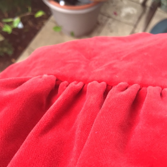 Vintage Dominic Rompollo red velvet long strapless gown late 60’s /70’s size XS - Picture 5 of 5